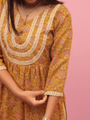 Mustard Paisley Printed Kurta Set