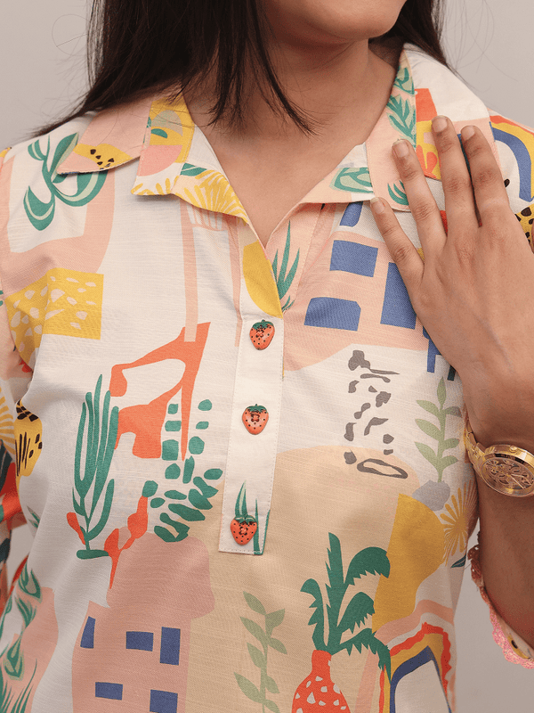 Abstract Safari Print Co-Ord Set