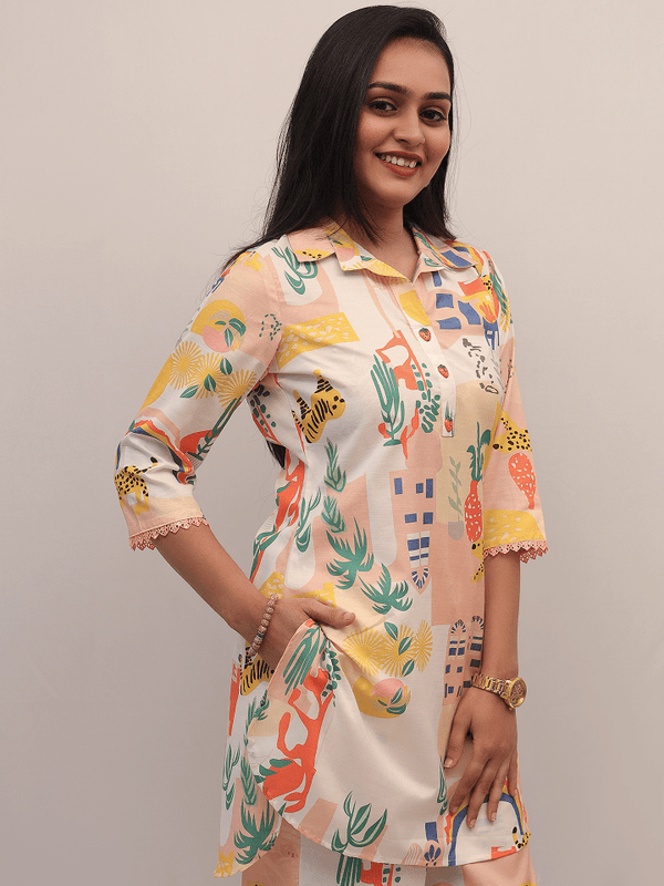 Abstract Safari Print Co-Ord Set