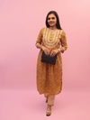 Mustard Paisley Printed Kurta Set