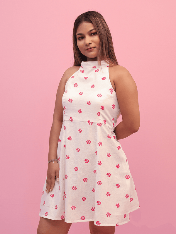 Mini Halter Tie Dress