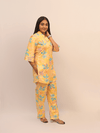 Sunny Yellow Floral Print Co-Ord Set