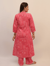 Pink Bandhani Print Festive Kurta Set