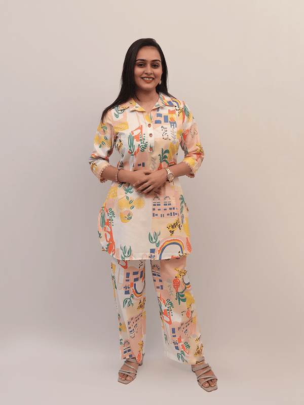 Abstract Safari Print Co-Ord Set