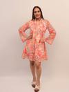 Pink Floral Printed Mini Dress