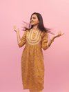 Mustard Paisley Printed Kurta Set