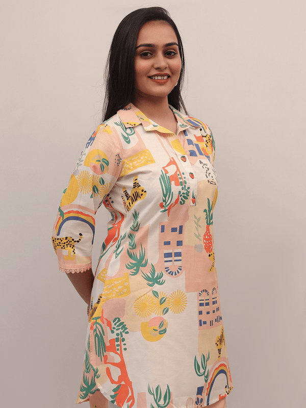 Abstract Safari Print Co-Ord Set