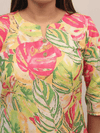 Vibrant Tropical Leaf Print Co-Ord Set