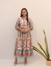 Multicolor Ethnic Print Midi Dress