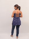 Indigo Tie-Dye Short Kurti