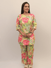Vibrant Tropical Leaf Print Co-Ord Set