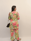 Vibrant Tropical Leaf Print Co-Ord Set