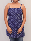 Indigo Tie-Dye Short Kurti