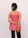 Pink Bandhani Printed Sleeveless Top