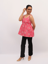 Pink Bandhani Printed Sleeveless Top