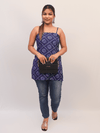 Indigo Tie-Dye Short Kurti