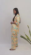 Sunny Yellow Floral Print Co-Ord Set